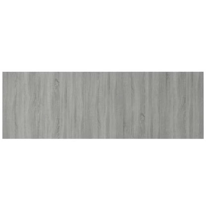 Bed Headboard With Cabinet | Grey Sonoma | Engineered wood | Large