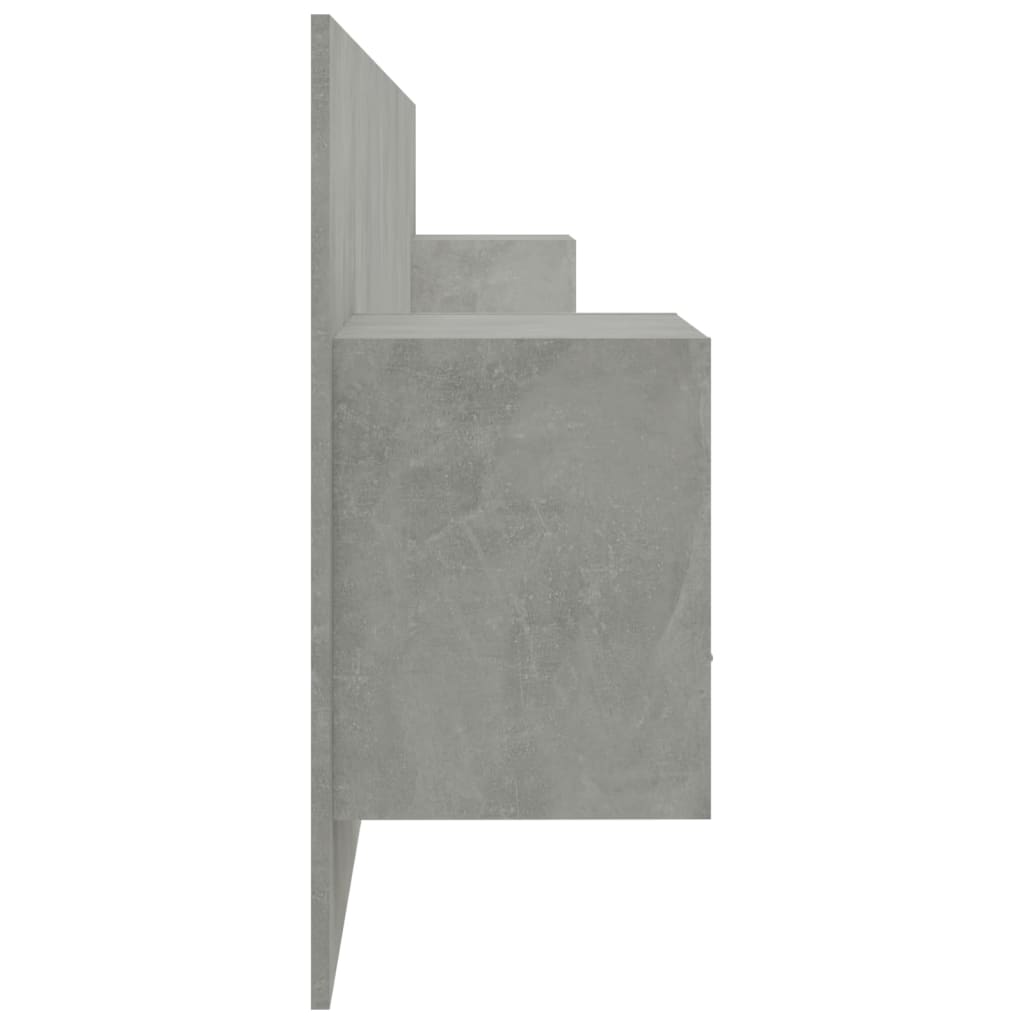 Bed Headboard with Cabinets Concrete Grey Engineered Wood