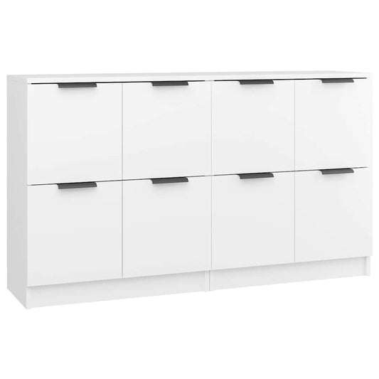 Sideboards 2 pcs White 60x30x70 cm Engineered Wood
