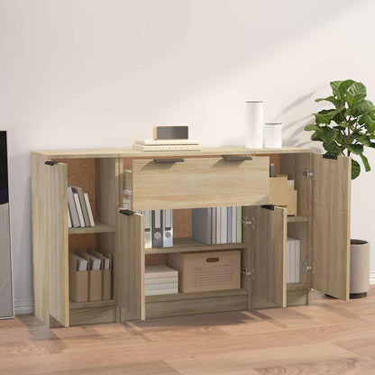 Sideboards 3 pcs Sonoma Oak Engineered Wood