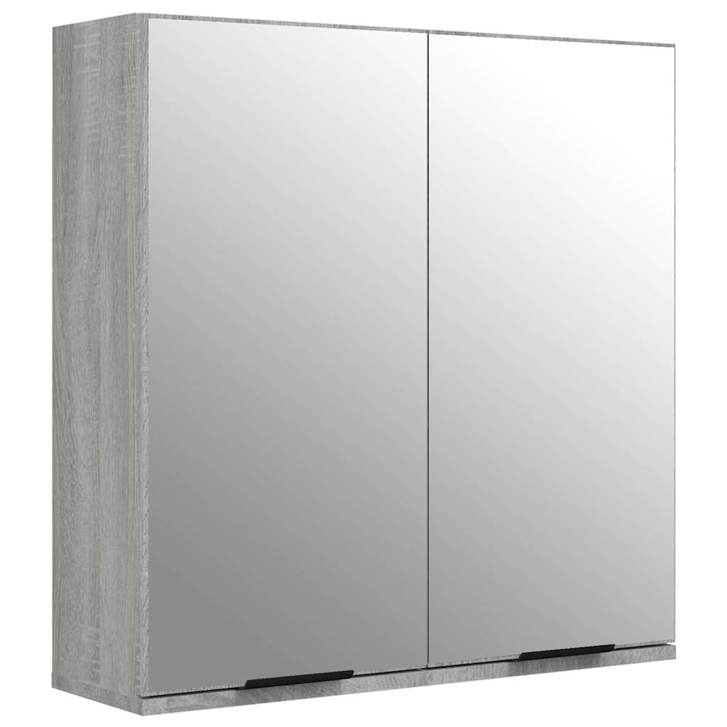 4 Piece Bathroom Cabinet Set Grey Sonoma Engineered Wood