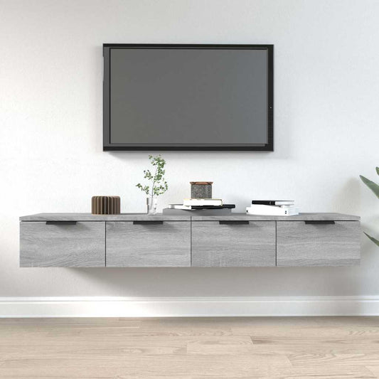 Wall Cabinets 2 pcs Grey Sonoma 68x30x20 cm Engineered Wood