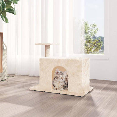 Cat Tree with Sisal Scratching Post Cream 51 cm