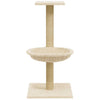 Cat Tree with Sisal Scratching Post Cream 74 cm