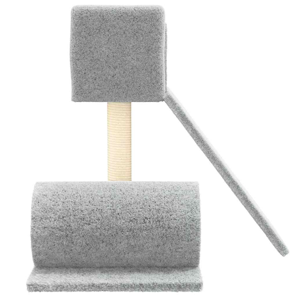 Cat Tree with Sisal Scratching Post Light Grey 59 cm