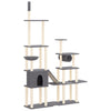 Cat Tree with Sisal Scratching Posts Dark Grey 279 cm