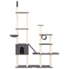 Cat Tree with Sisal Scratching Posts Dark Grey 279 cm