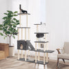Cat Tree with Sisal Scratching Posts Dark Grey 279 cm