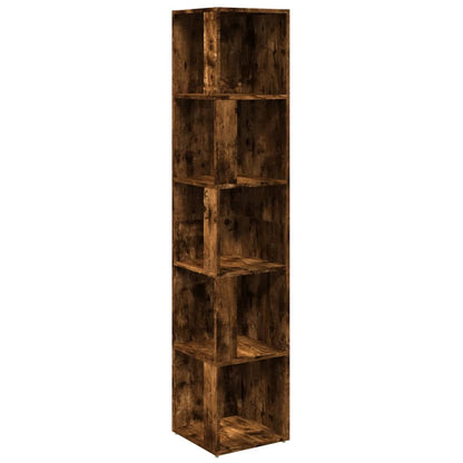 Corner Cabinet Smoked Oak 33x33x164,5 cm Engineered Wood