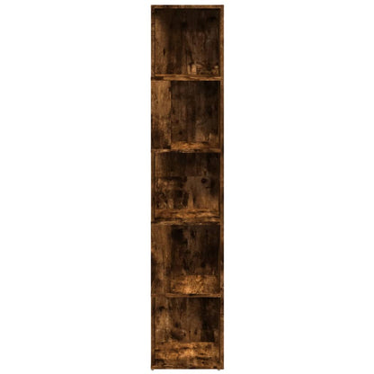 Corner Cabinet Smoked Oak 33x33x164,5 cm Engineered Wood