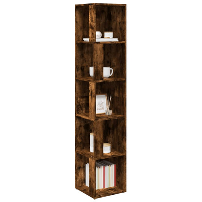 Corner Cabinet Smoked Oak 33x33x164,5 cm Engineered Wood