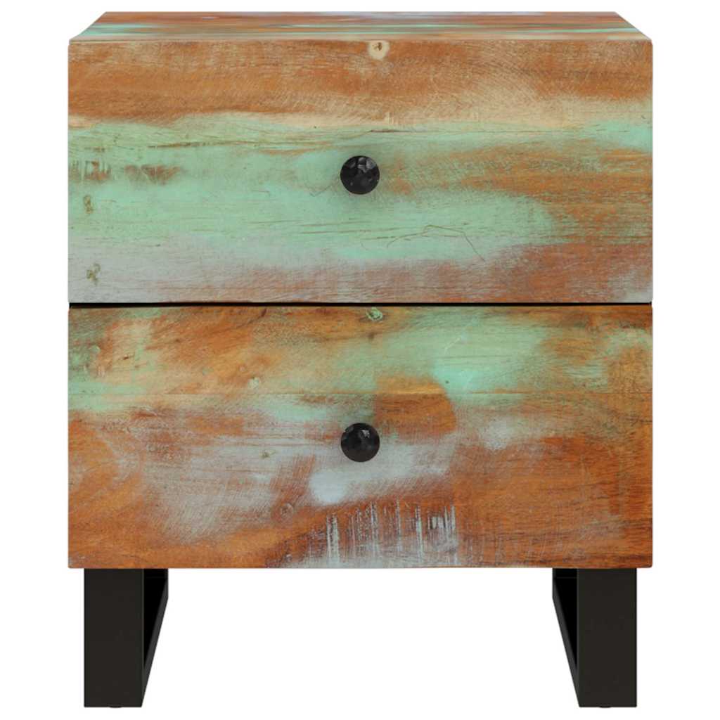 Bedside Cabinets 2 pcs 15.7"x13"x18.1" Solid Wood Reclaimed