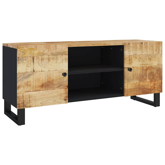 TV Cabinet | Black | Solid mango wood | Medium | TV Cabinet | Rectangular