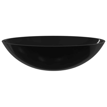 Basin Glass 50x37x14 cm Black