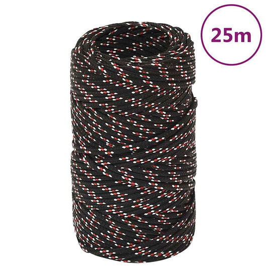Boat Rope Black 2 mm 25 m Polypropylene