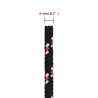 Boat Rope Black 4 mm 250 m Polypropylene