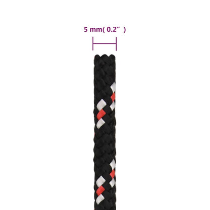 Boat Rope Black 5 mm 250 m Polypropylene