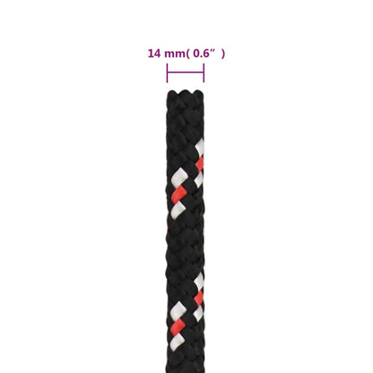 Boat Rope Black 14 mm 100 m Polypropylene
