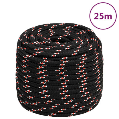 Boat Rope Black 16 mm 25 m Polypropylene