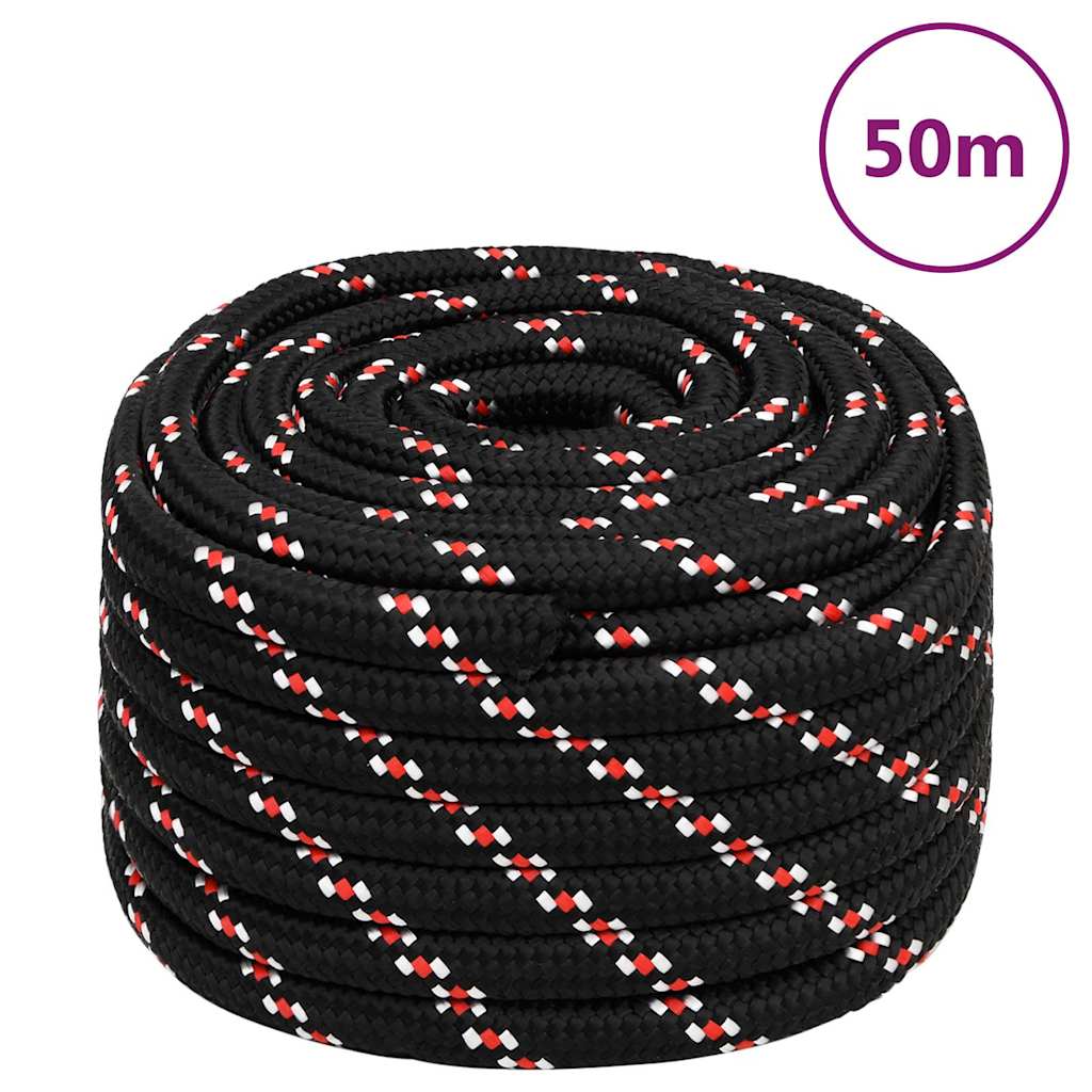 Boat Rope Black 20 mm 50 m Polypropylene