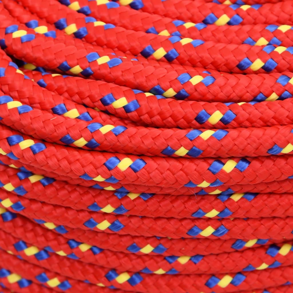 Boat Rope Red 10 mm 500 m Polypropylene