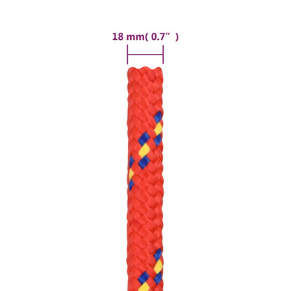 Boat Rope Red 18 mm 25 m Polypropylene