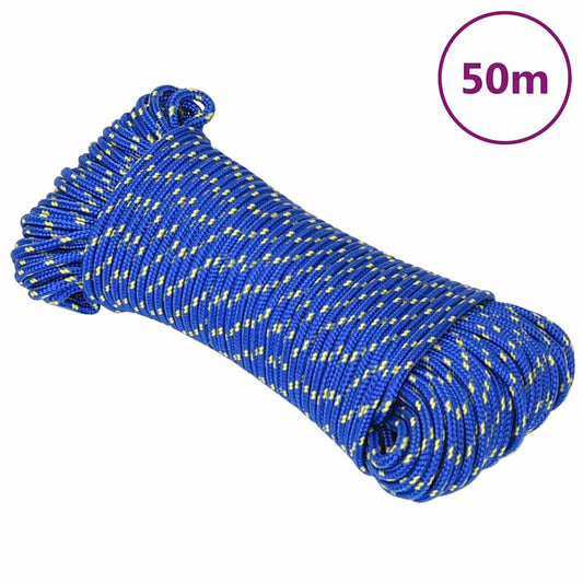 Boat Rope Blue 4 mm 50 m Polypropylene
