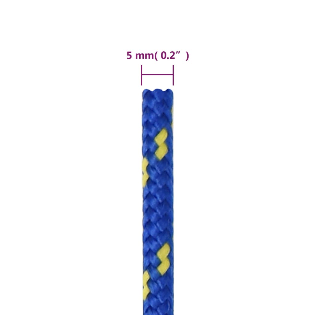 Boat Rope Blue 5 mm 100 m Polypropylene