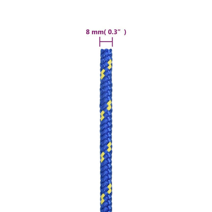 Boat Rope Blue 8 mm 250 m Polypropylene