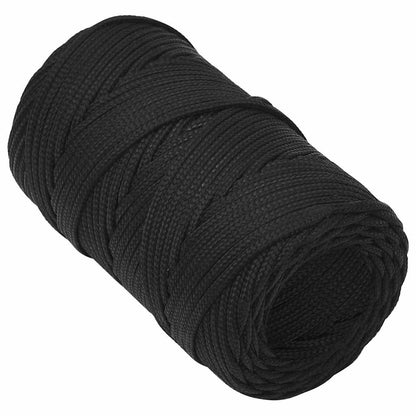 Boat Rope Full Black 2 mm 25 m Polypropylene