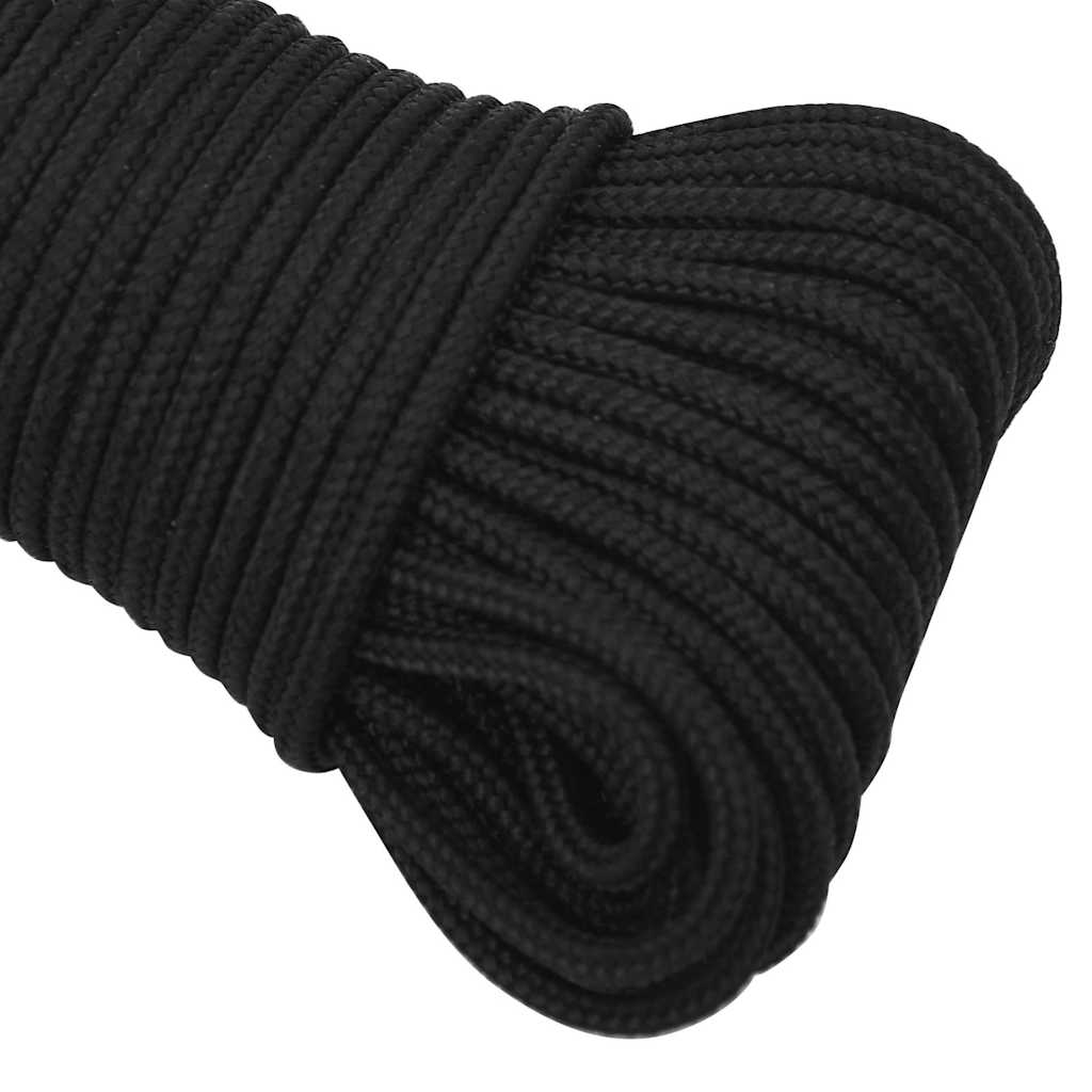 Boat Rope Full Black 5 mm 250 m Polypropylene