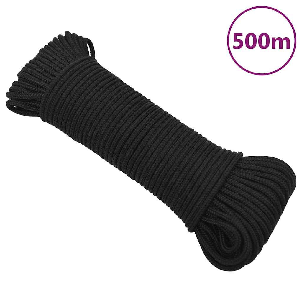 Boat Rope Full Black 5 mm 500 m Polypropylene