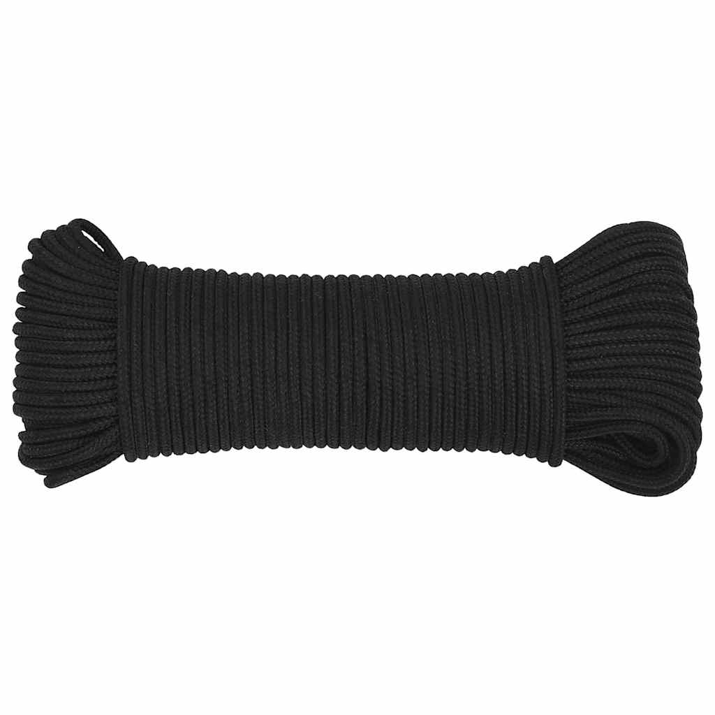 Boat Rope Full Black 5 mm 500 m Polypropylene