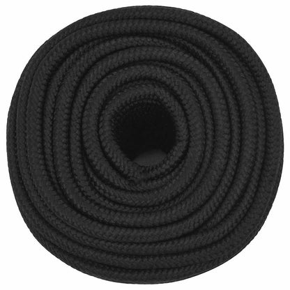 Boat Rope Full Black 12 mm 25 m Polypropylene