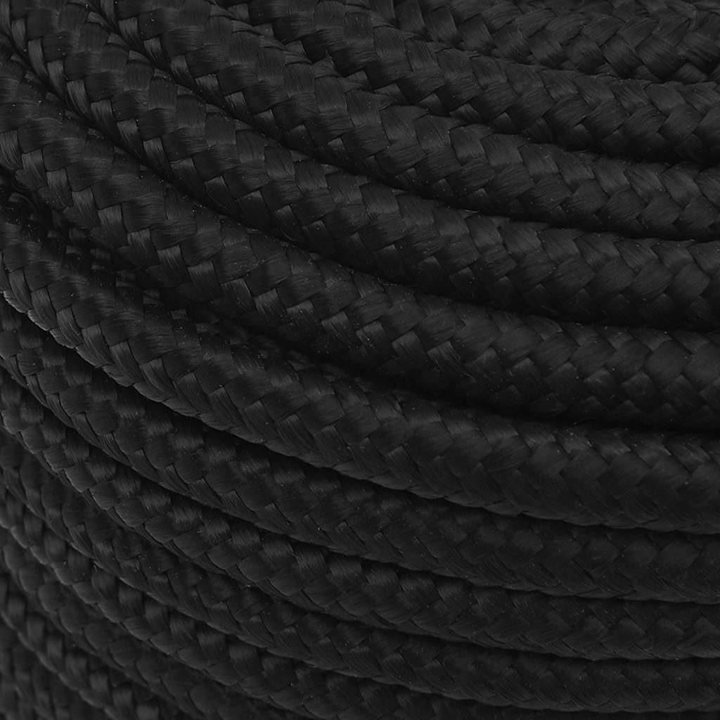 Boat Rope Full Black 12 mm 25 m Polypropylene