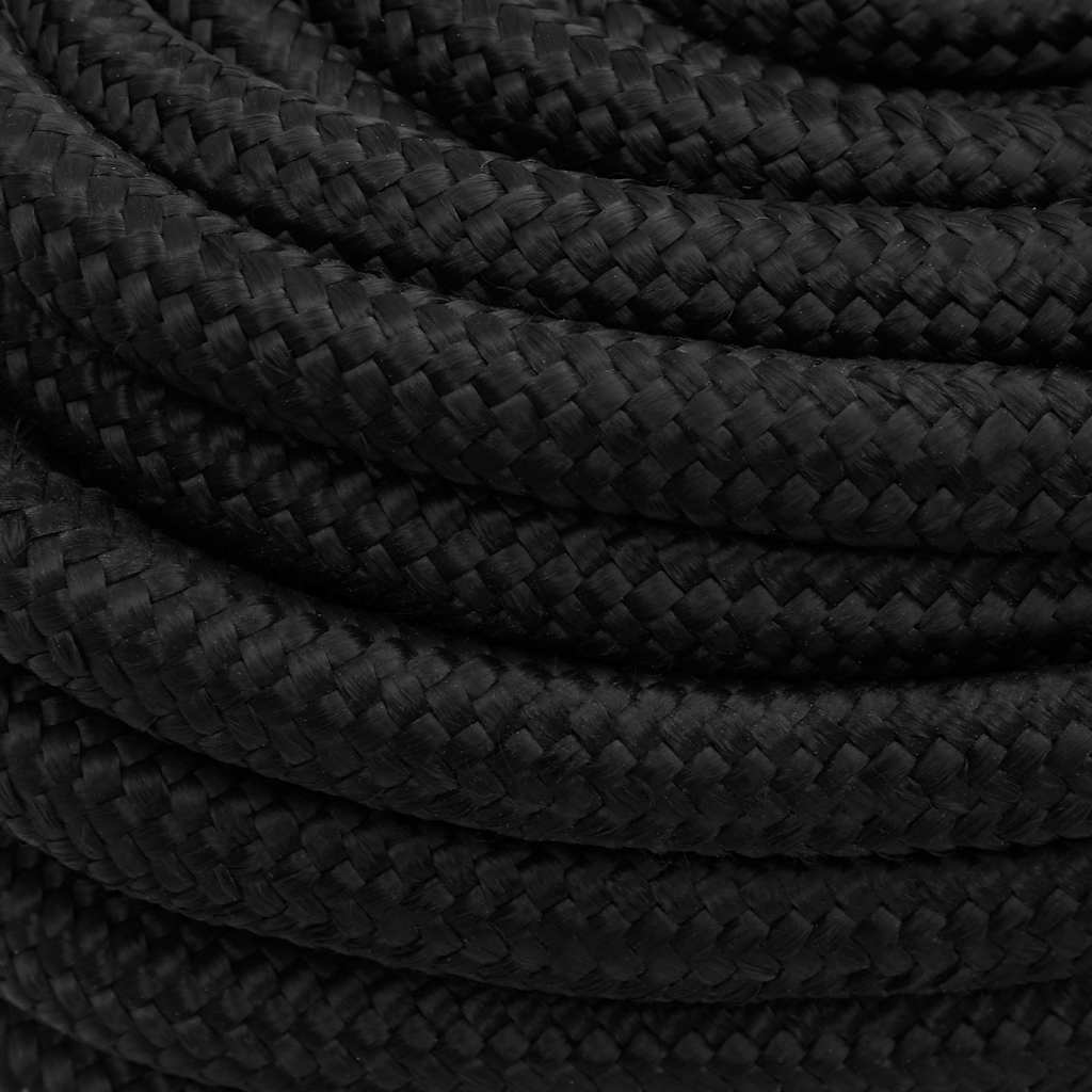 Boat Rope Full Black 20 mm 50 m Polypropylene