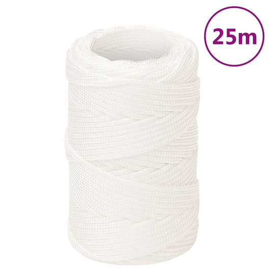 Boat Rope Full White 2 mm 25 m Polypropylene