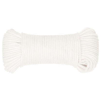Boat Rope Full White 4 mm 25 m Polypropylene