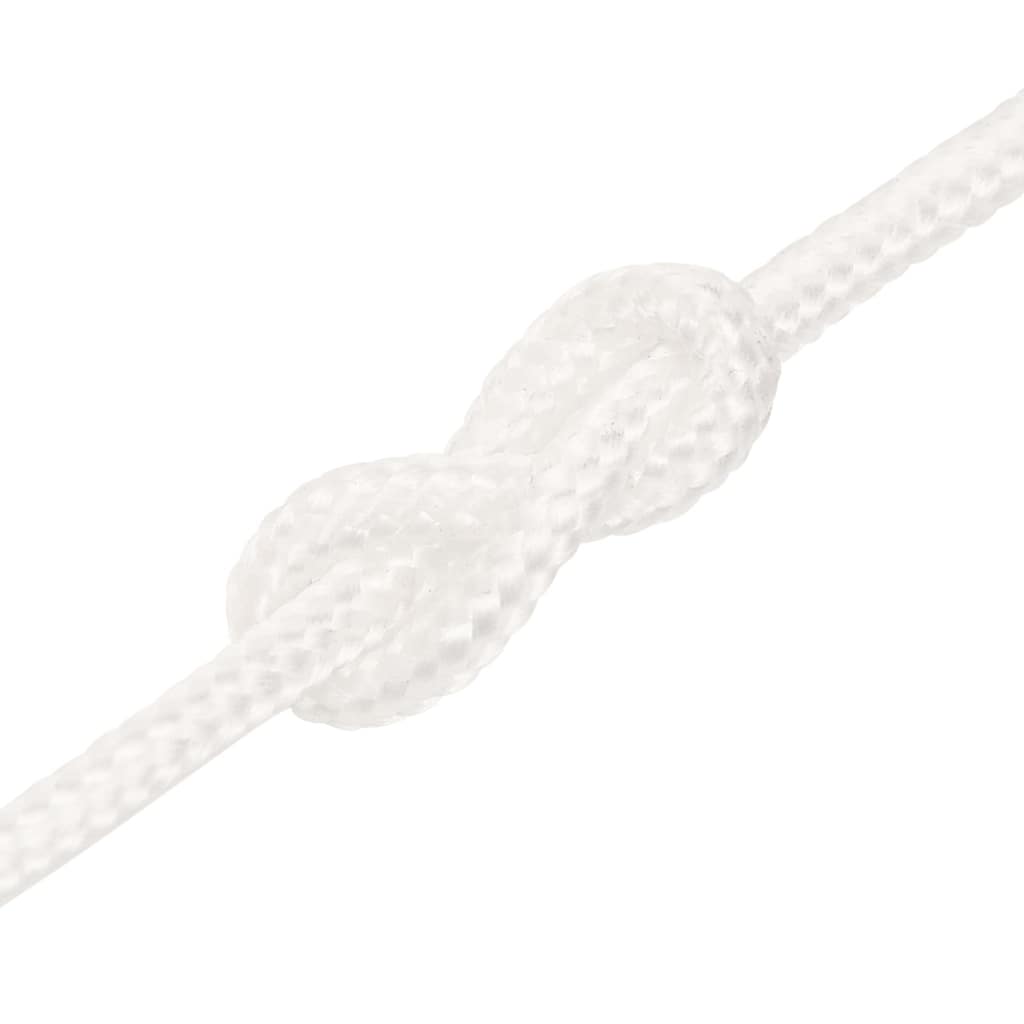 Boat Rope Full White 4 mm 25 m Polypropylene