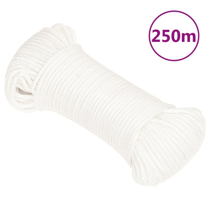 Boat Rope Full White 4 mm 250 m Polypropylene