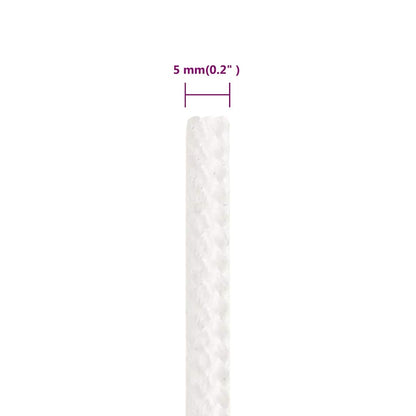 Boat Rope Full White 5 mm 250 m Polypropylene