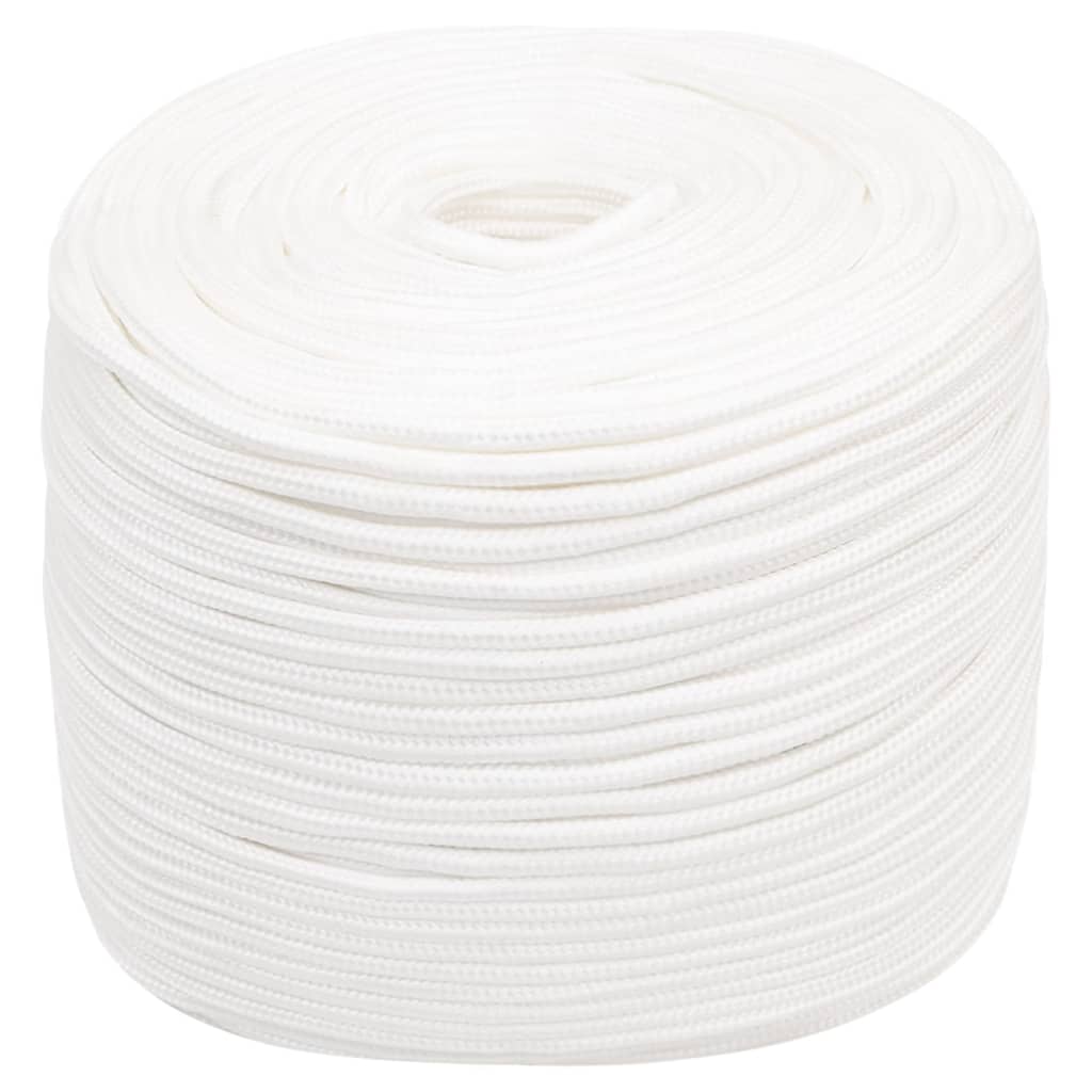 Boat Rope Full White 6 mm 100 m Polypropylene