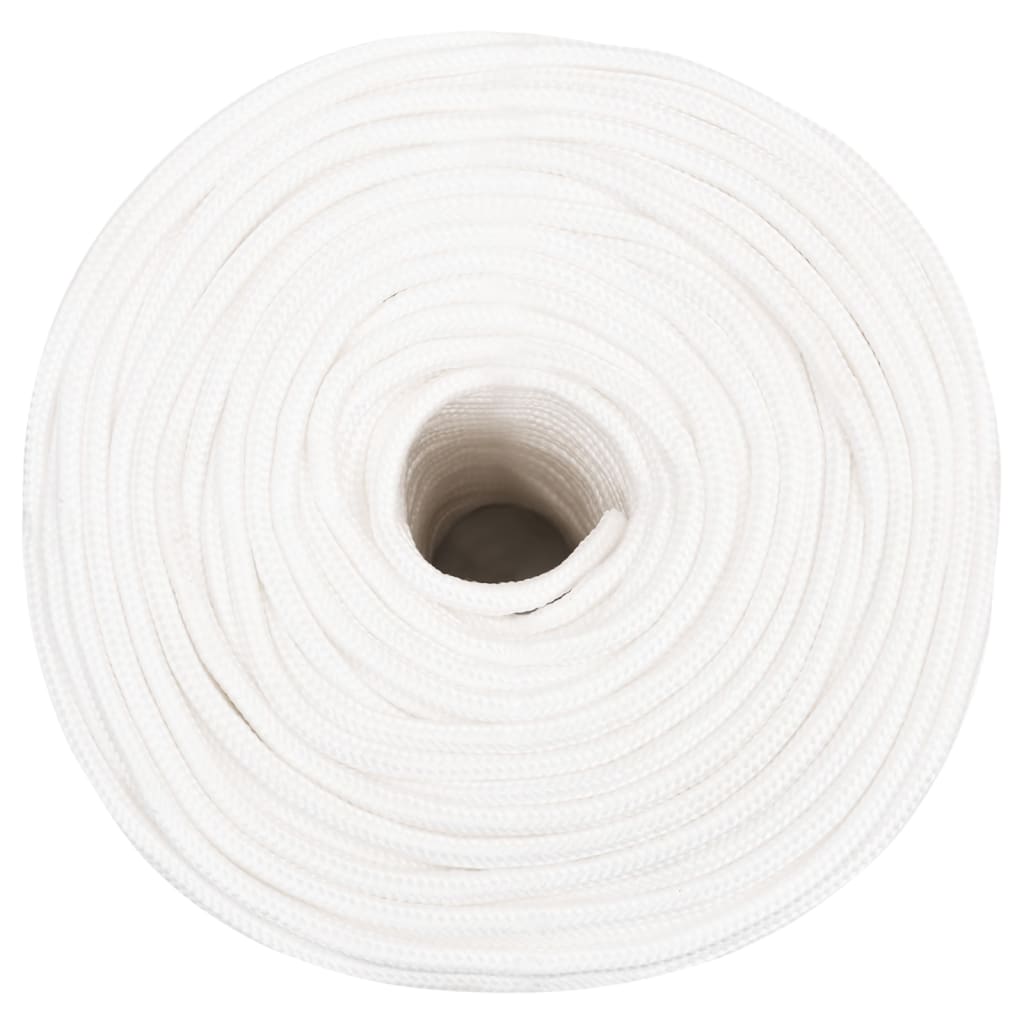 Boat Rope Full White 6 mm 100 m Polypropylene