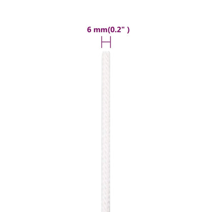 Boat Rope Full White 6 mm 250 m Polypropylene