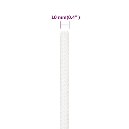 Boat Rope Full White 10 mm 500 m Polypropylene