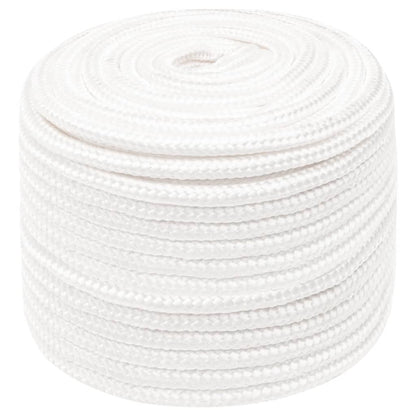 Boat Rope Full White 12 mm 100 m Polypropylene