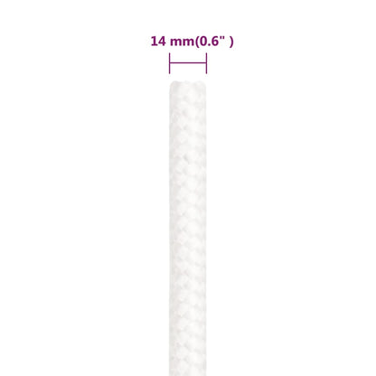 Boat Rope Full White 14 mm 50 m Polypropylene