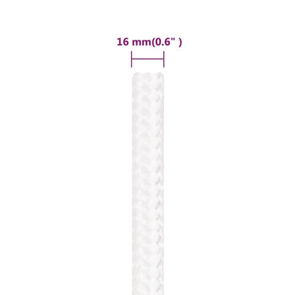 Boat Rope Full White 16 mm 50 m Polypropylene