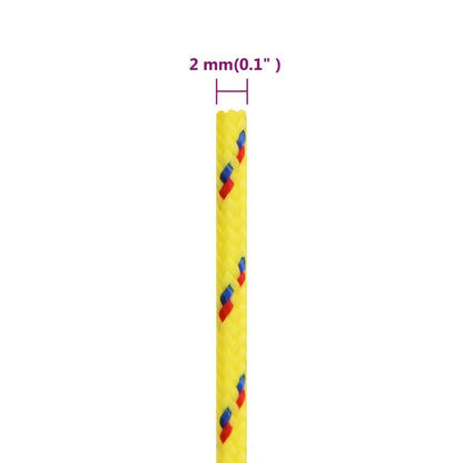 Boat Rope Yellow 2 mm 100 m Polypropylene