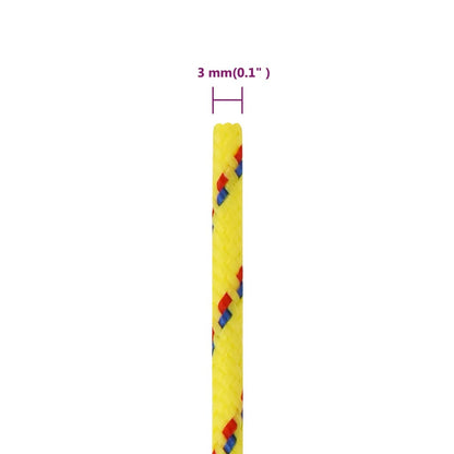 Boat Rope Yellow 3 mm 500 m Polypropylene